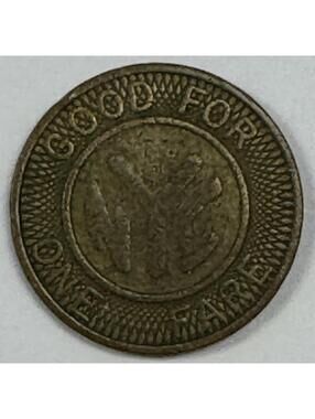 NYC (solid brass) Subway Token GOOD FOR ONE FARE New York City Transit Authority